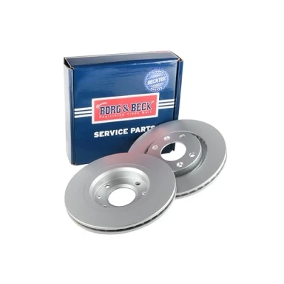 Image of Borg &amp; Beck BBD4245 Brake Disc Pair (Front): Cit.C2, C3, C5, Peu.206, 307 96