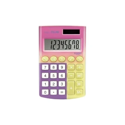 Image of MILAN® Pocket 8 Digit Sunset Calculator Box, Yellow Pink
