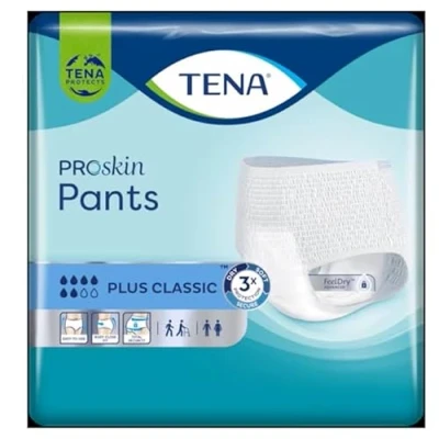 Image of Tena Pants Proskin Plus Classic Small 4 Packs of 14 Incontinence