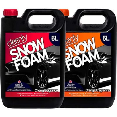 Image of Cleenly 1 x 5L Cherry Snow Foam and Orange High Performance Formula with Super Thick Non Caustic &amp; pH Neutral Car Cleaning Pre Wash Shampoo