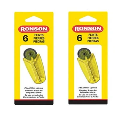 Image of Ronson Flints 6 per Card (Pack of 12)