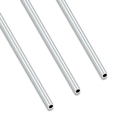 Image of iMeistek 6063 Aluminium Round Tube, 250mm Length 5mm OD 3mm ID Seamless Straight Tubing for Industrial, Decorative, Architectural (3PCS)