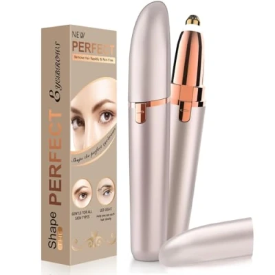 Image of Eyebrow Trimmer for Women Rechargeable, Hair Remover Epilator Pen, Safe Painless Lady Shaper, Electric Shaver Shaper Razor