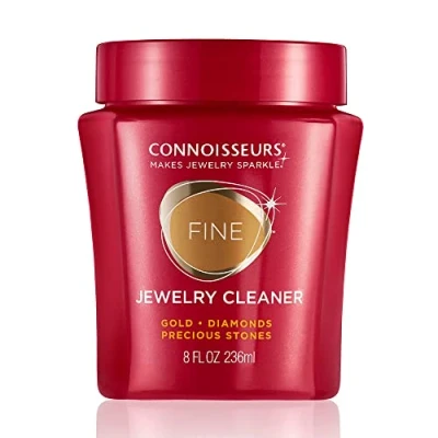 Image of Connoisseurs Jewellery Cleaner Gold Cleaning 8oz Polish for Necklaces, Rings &amp; Precious Clean, Shine Protect