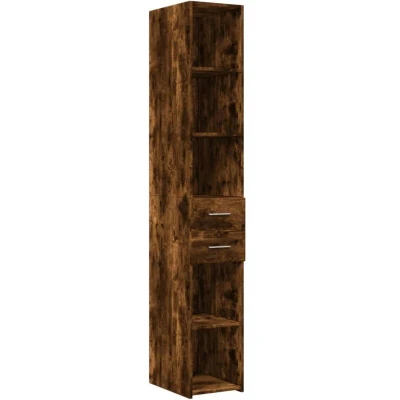 Image of vidaXL Highboard Smoked Oak 30x42.5x185 cm Engineered Wood