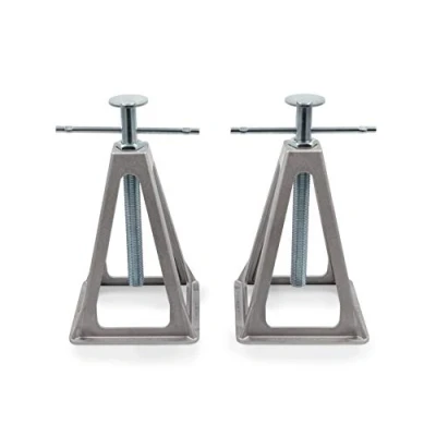 Image of Camco 44561 Olympian Aluminum Stack Jacks, Stabilize and Level Your RV Or Camper 2 Pack