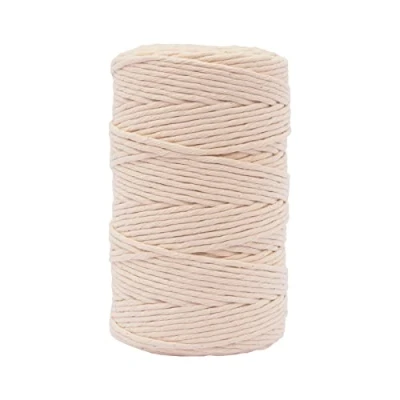 Image of Vaessen Creative Natural Macrame Yarn, 3 mm x 200 m, 100% Cotton, DIY, Crafts of Decoration Such as Hanging Basket, Wall Hanging, Lantern, Dream Catcher