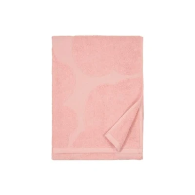Image of Marimekko Unikko Cotton Terry Hand Towel (Powder Pink) Small