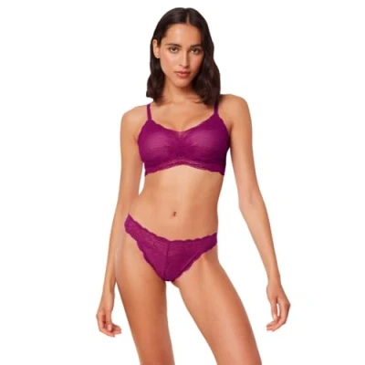 Image of Triumph Women&#039;s Lift Smart Highleg Brazilian EX Briefs, Purple, L