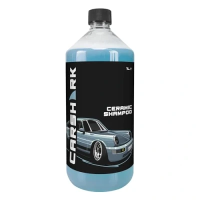 Image of CARSHARK Ceramic Car Shampoo 1 Litre, Hydrophobic Effect, Protective Layer, Improves Gloss of The Paintwork