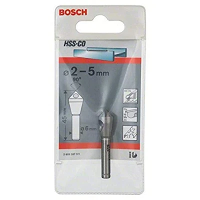 Image of Bosch 2608597511 2.5 x 45 mm HSS E Slanting Countersink Drill Bits