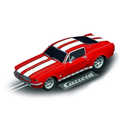 Image of Carrera Ford GO 20064120 Mustang &#039;67 Race Red Slot Car, Multicolor
