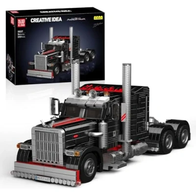 Image of Mould King 10037 Heavy Duty Tow Truck Building Set, Road Trailer Blocks Kit, Car Model Toys for Kids/Adult/Vehicle Enthusiasts(1797 Pieces)