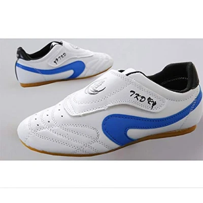 Image of Taekwondo Sport Shoes, Breathable Non slip Martial Arts Shoes for Adults and Kids (Color : Blue, Size 43)