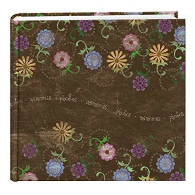 Image of Pioneer Photo Albums 200 Pocket Printed Aged Floral Design Album for 4 by 6 Inch Prints