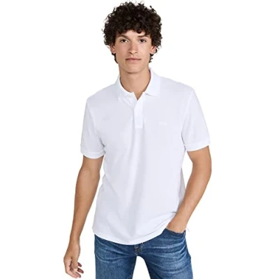 Image of Hugo Boss Men&#039;s Pallas Short Sleeve Polo Shirt, White, S