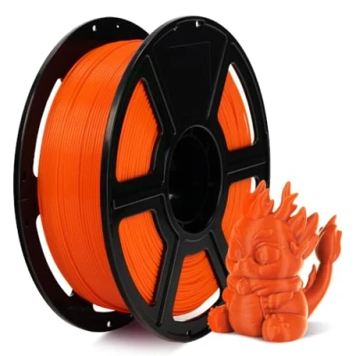 Image of FLASHFORGE Rapid PLA Filament 1.75mm, High Flow Speedy 3D Printer Filament, Experience Exceptional Performance with 500mm/s Speed Printing, Neatly Wound &amp; Top Notch (Orange)