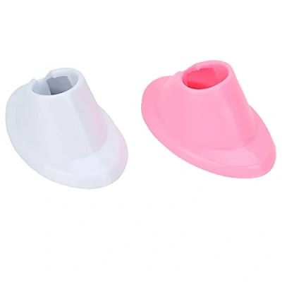 Image of Nail Polish Bottle Holder 2pcs Soft Rubber Anti‑Spill Stand for Art Salon
