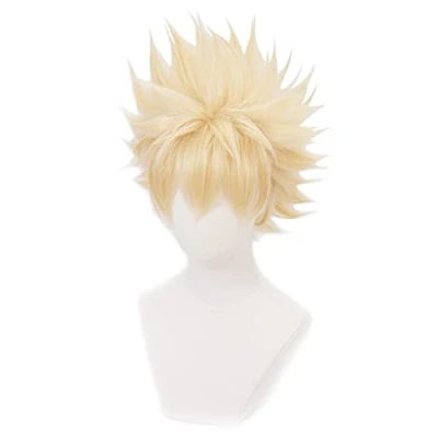 Image of HIROAKIYA Katsuki Bakugou Wig, MHA My Hero Academia Cosplay Wig with Cap