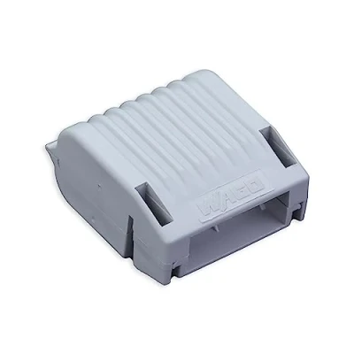 Image of Wago Gelbox, Moisture Protection for Connecting Terminals, Compatible with the 221 and 2273 Series, Without Splicing Connectors, 207 1331, Size 1, Gray, 4 Piece