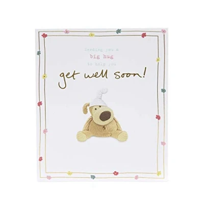 Image of UK Greetings Get Well Soon Card Gifts Gift Teddy Bear Boofle