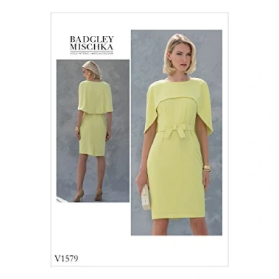 Image of Vogue Patterns 1579 A5, Misses Petite Dress, Sizes 6 14, TISSUE, Multicoloured, 20 x 0.5 25 cm