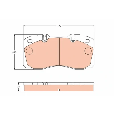 Image of 1906416, 42555669 Brake pad set TRW GDB5068 prepared for wear indicator IVECO: DAILY 6 Pritsche/Fahrgestell, , 4 Kasten/Kombi