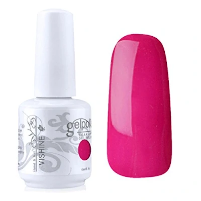 Image of Vishine Gelpolish Lacquer Color Soak Off UV LED Gel Nail Polish Manicure Rose Red(1477)
