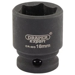 Image of Draper 6878 Expert 18mm 3/8 Square Drive Hi Torq 6 Point Impact Socket