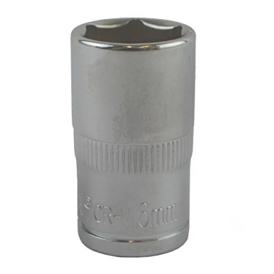 Image of 16mm 1/2&quot; Drive Shallow Metric Socket Single Hex / 6 Sided Bergen
