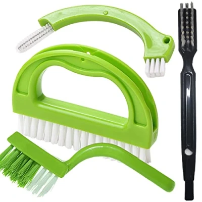 Image of Enyoir Tile Joint Brush 4 in 1 Scrubber Multifunction Kitchen Bathroom Cleaning Grout Mould Cleaner Green
