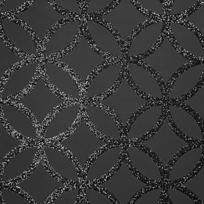 Image of Arthouse Glitter Sequin Geo Black Wallpaper 921708