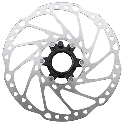 Image of SHIMANO Unisex Adult RT EM600 Brake Disc Silver 160mm