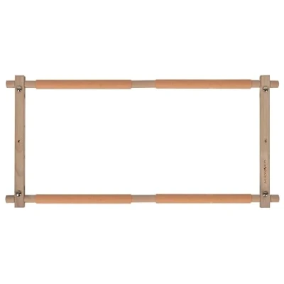 Image of Milward Rotating Tapestry Frame 61 x 30.5cm (24 12) Clip On Scroll for Embroidery, Cross Stitch, Needlework, Quilting Beech Wood
