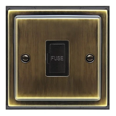 Image of Brush Antique Brass 13amp Fused Spur Connection Unit BE416 KME