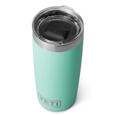 Image of YETI Rambler Tumbler, Vaccum Insulated Stainless Steel Tumbler with Magslider Lid, Seafoam, 10 oz (296 ml)