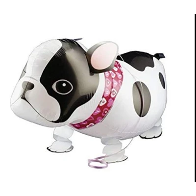 Image of Party Balloons Bulldog Jungle Walking Pet Balloon Animal Airwalker Zoo Farm Foil Helium Kids Fun Birthday