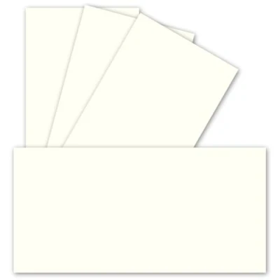 Image of FarbenFroh by GUSTAV NEUSER 25 single cards DIN long 9.9 x 21 cm 240 g/m² natural white craft paper cardboard ideal for printing greeting and invitations