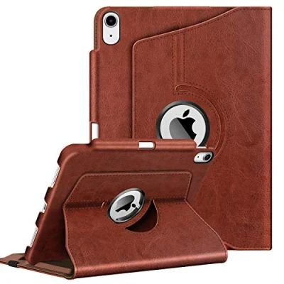 Image of Fintie iPad Air 4 10.9 Inch 2020 Case with Pen Holder Stand 2nd Generation 360 Degree Rotation Auto Sleep/Wake Function for 4th Brown