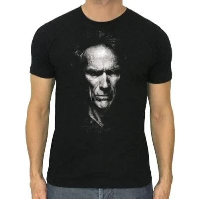Image of Clint Eastwood Mens T Shirt Black Size 3XL
