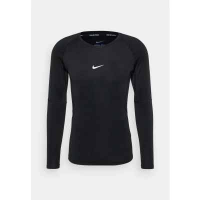 Image of Nike Performance PRO Undershirt, Men&#039;s, Size: Small, Black/white