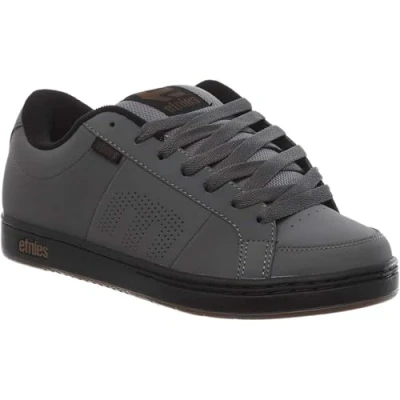 Image of Etnies Men&#039;s Kingpin Skateboarding Shoes, Grey Black Gold 037, 9 UK