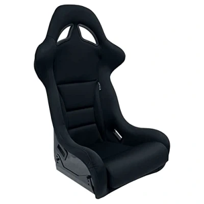 Image of Sport seat &#039;BS7&#039; Black Non reclinable fibreglass back rest incl. slides