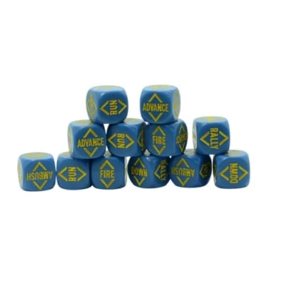 Image of Warlord Games Order Dice for Bolt Action (Deep Blue)