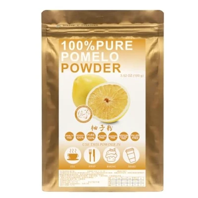 Image of Plant Gift Pomelo Power 柚子粉 100% Pure Natural Grapefruit Powder, Raw, Bulk, No Filler, additives, Yogurt, Smoothies, and More 100G/3.52oz