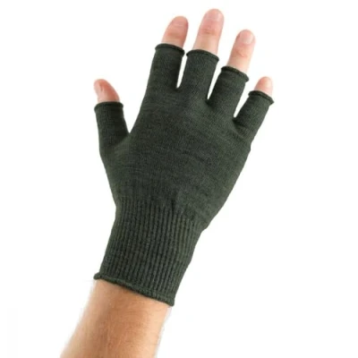 Image of EDZ Merino Fingerless Gloves Green XL