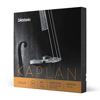 Image of D&#039;Addario Kaplan Cello Strings Full Set KS510 4/4M 4/4 Scale, Medium Tension