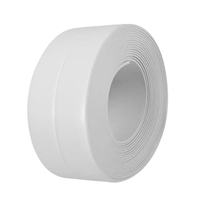Image of 3.2M Length sealant Strip, Self Adhesive Waterproof Bath Caulk Strip Tape for Kitchen Bathroom Bathtub Toilet Wall Floor