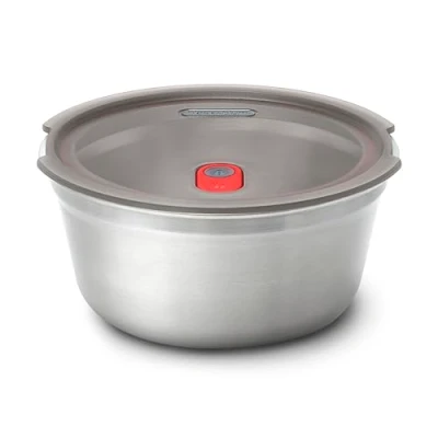 Image of BLACK + BLUM Lunch Bowl Microwavable Stainless Steel, Plastic Free Container with Leak Proof, Airtight, Lockable Lid Microwave, Dishwasher and Oven Safe Large, 950ml
