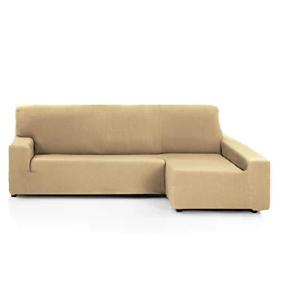 Image of Martina Home Tunez Sofa Cover For Chaise Longue, 32 x 17 42 cm Long Right Arm (Front View) 32x17x42 Mink